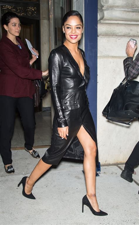 tessa thompson legs|Tessa Thompson Has Found the Largest Pants in。